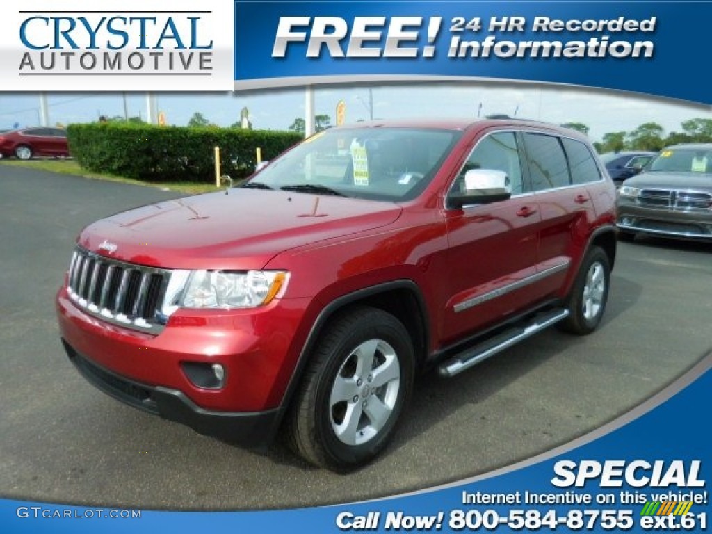 2013 Grand Cherokee Laredo - Deep Cherry Red Crystal Pearl / Dark Graystone/Medium Graystone photo #1