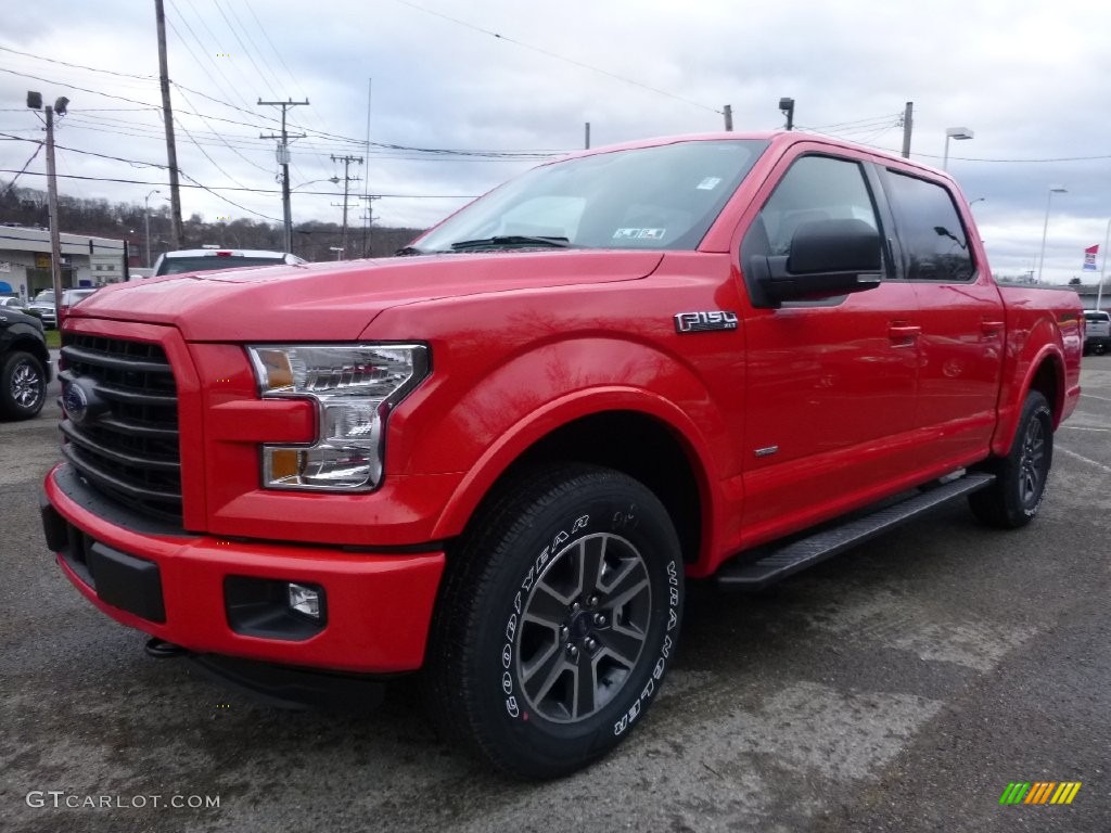 Race Red 2016 Ford F150 XLT SuperCrew 4x4 Exterior Photo #109710621