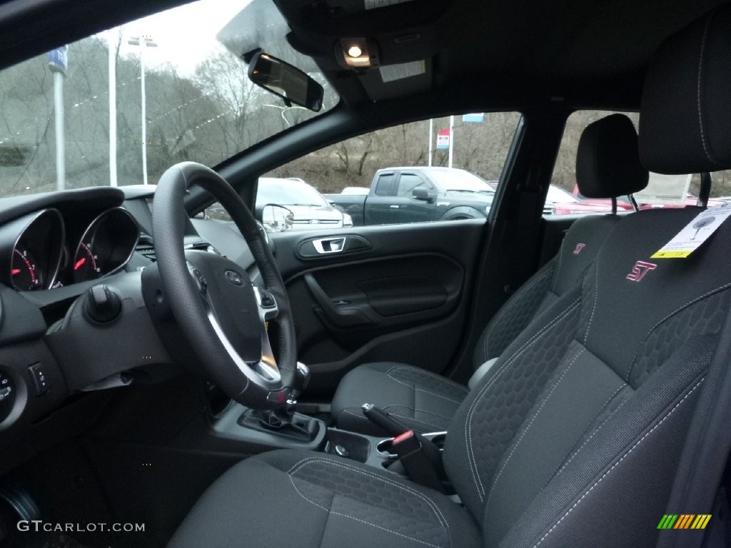 ST Charcoal Black Interior 2016 Ford Fiesta ST Hatchback Photo #109712832