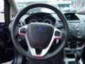 Charcoal Black 2016 Ford Fiesta SE Hatchback Steering Wheel