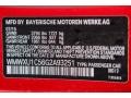 B83: Blazing Red Metallic 2016 Mini Hardtop Cooper 4 Door Color Code