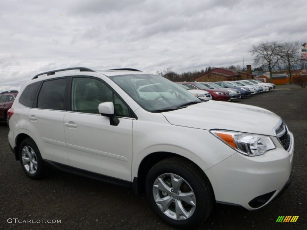 2016 Forester 2.5i Limited - Crystal White Pearl / Gray photo #1