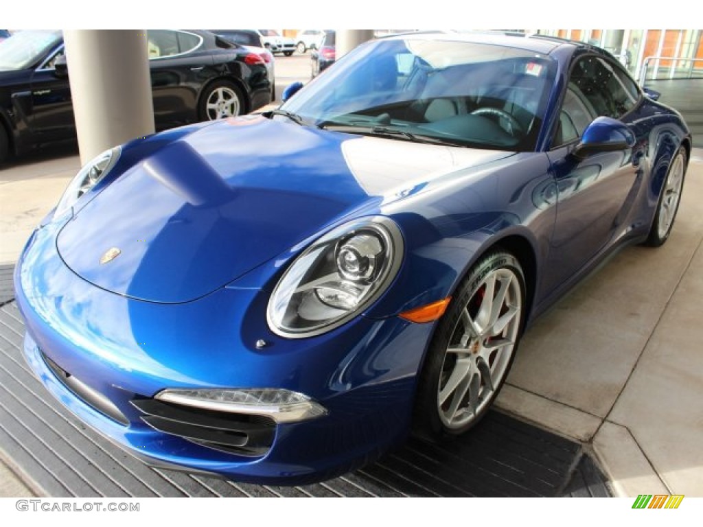 2013 911 Carrera 4S Coupe - Aqua Blue Metallic / Yachting Blue photo #3