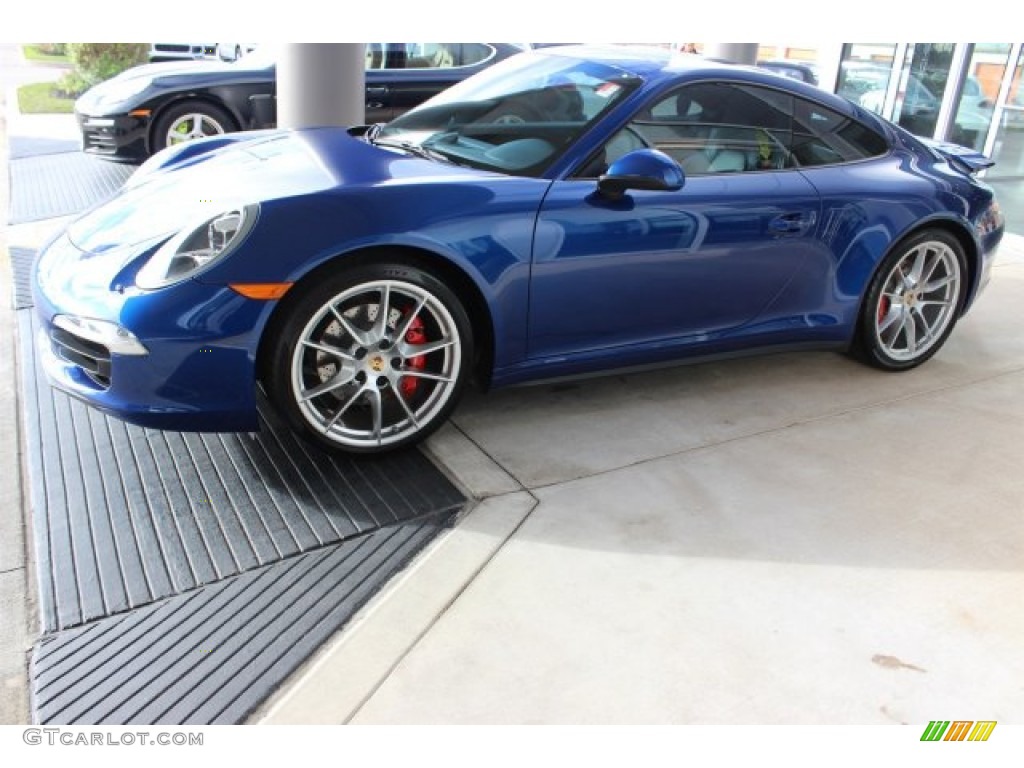 2013 911 Carrera 4S Coupe - Aqua Blue Metallic / Yachting Blue photo #6