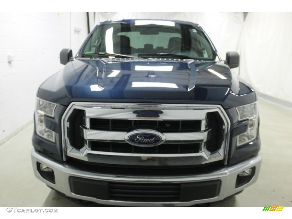 2016 F150 XLT SuperCab 4x4 - Blue Jeans / Medium Earth Gray photo #2