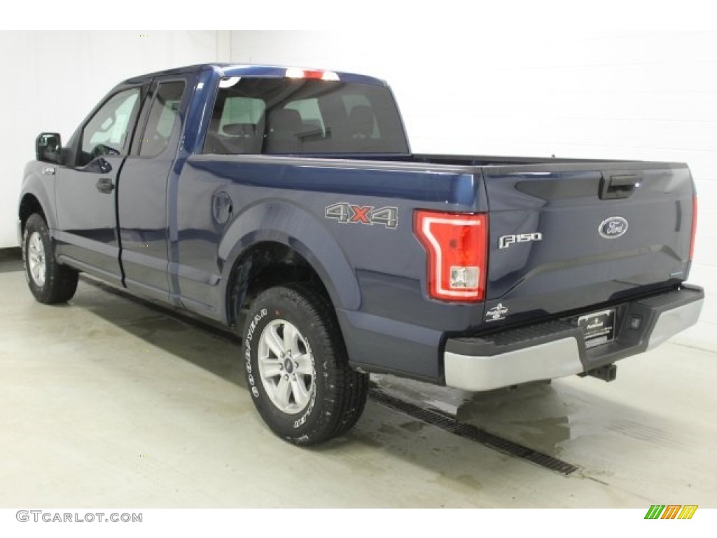 2016 F150 XLT SuperCab 4x4 - Blue Jeans / Medium Earth Gray photo #4