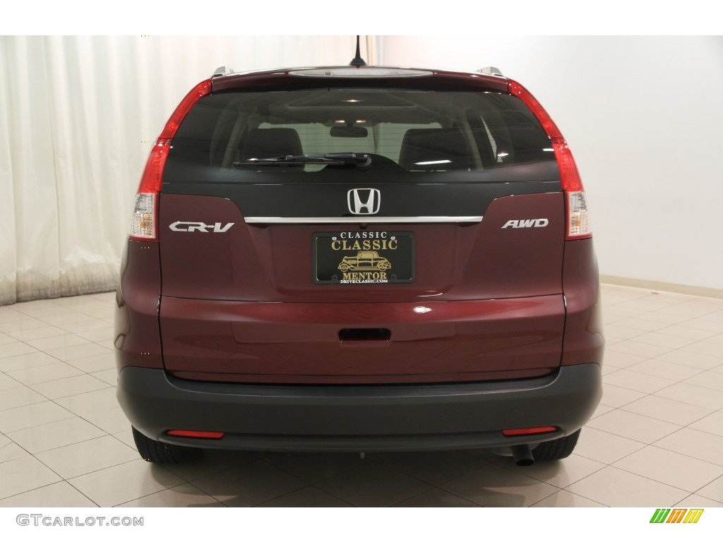 2014 CR-V EX-L AWD - Basque Red Pearl II / Gray photo #13