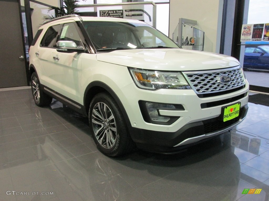 2016 Explorer Platinum 4WD - White Platinum Metallic Tri-Coat / Platinum Medium Soft Ceramic Nirvana Leather photo #6