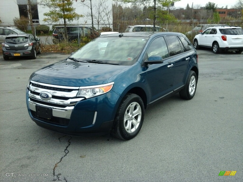 2011 Edge SEL - Mediterranean Blue Metallic / Medium Light Stone photo #3