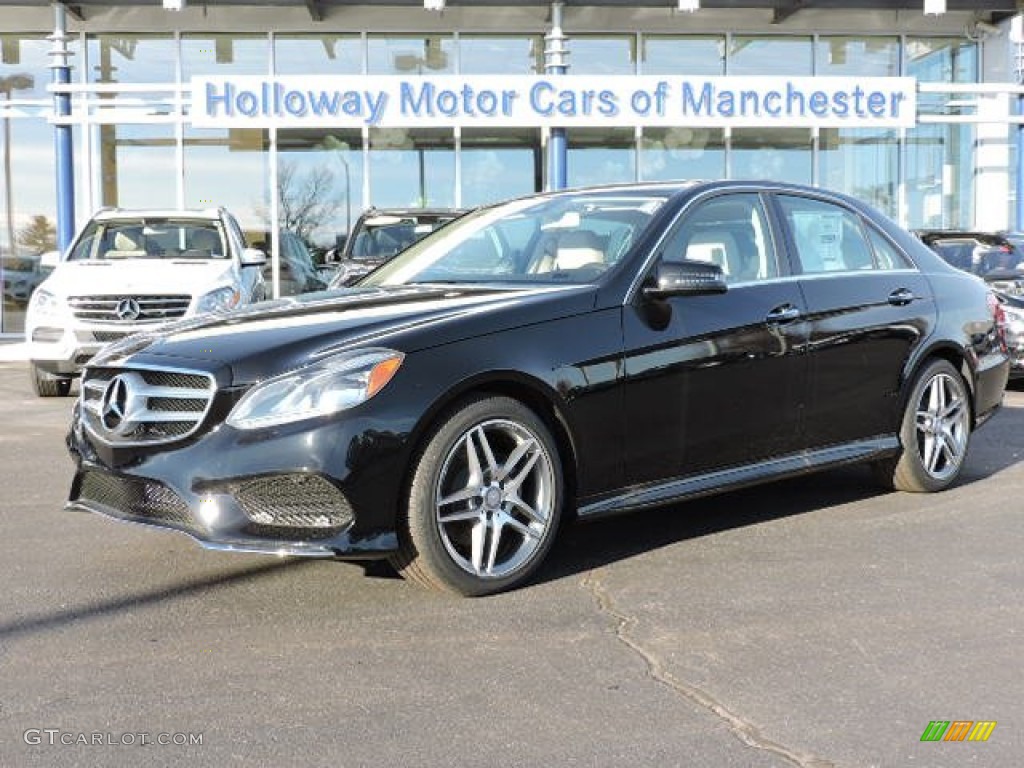 2016 E 350 4Matic Sedan - Black / Silk Beige/Espresso Brown photo #1