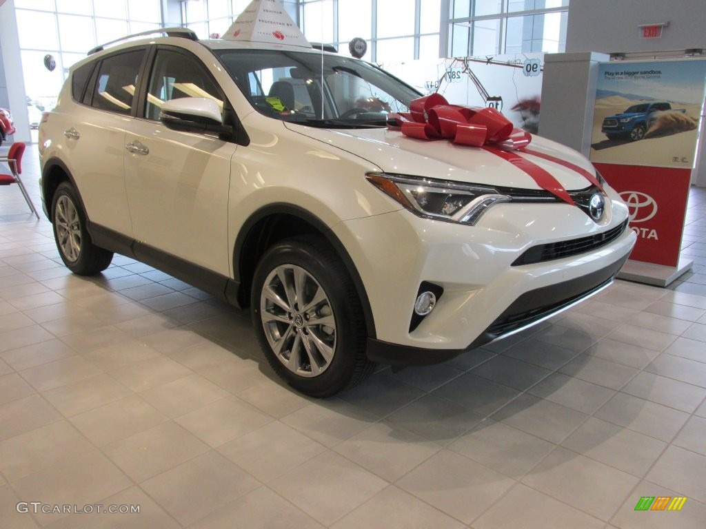 2016 RAV4 Limited - Blizzard Pearl / Black photo #1