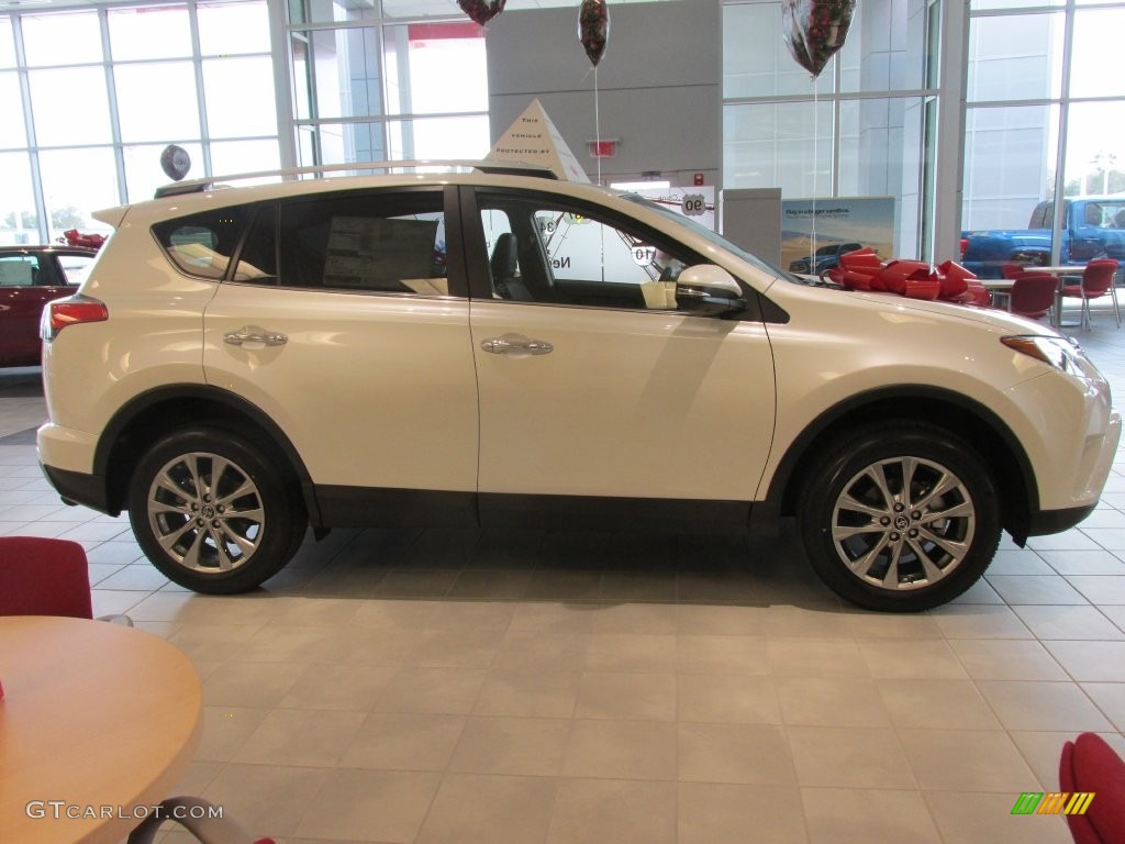 2016 RAV4 Limited - Blizzard Pearl / Black photo #2