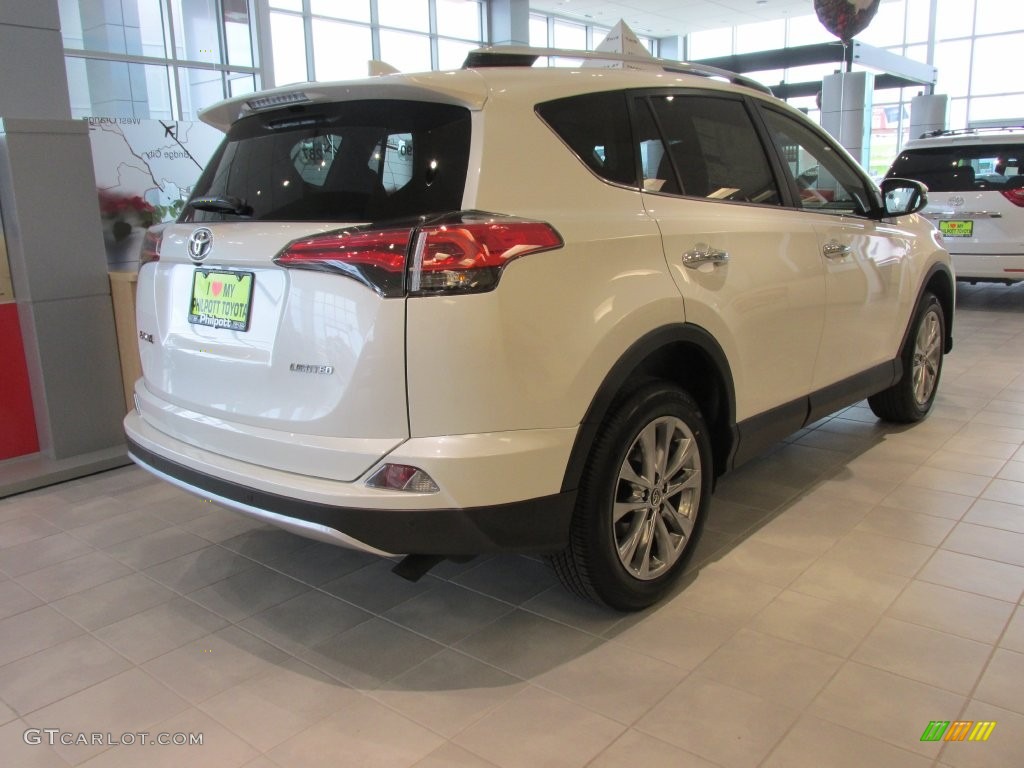 2016 RAV4 Limited - Blizzard Pearl / Black photo #3