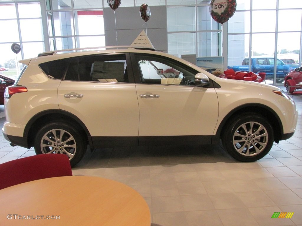 2016 RAV4 Limited - Blizzard Pearl / Black photo #6