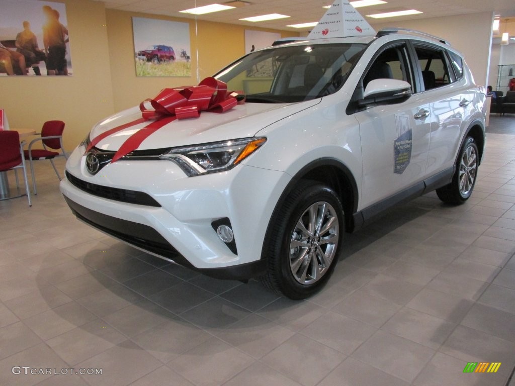 2016 RAV4 Limited - Blizzard Pearl / Black photo #7