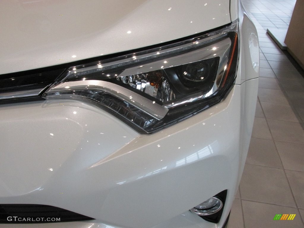 2016 RAV4 Limited - Blizzard Pearl / Black photo #9