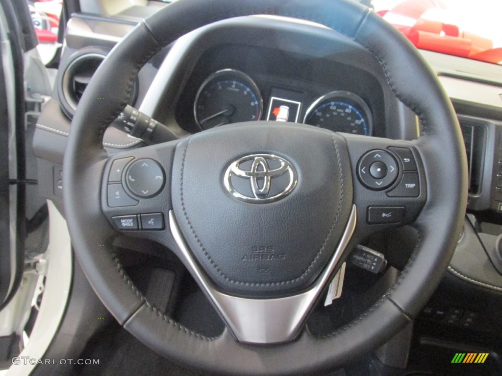 2016 RAV4 Limited - Blizzard Pearl / Black photo #31