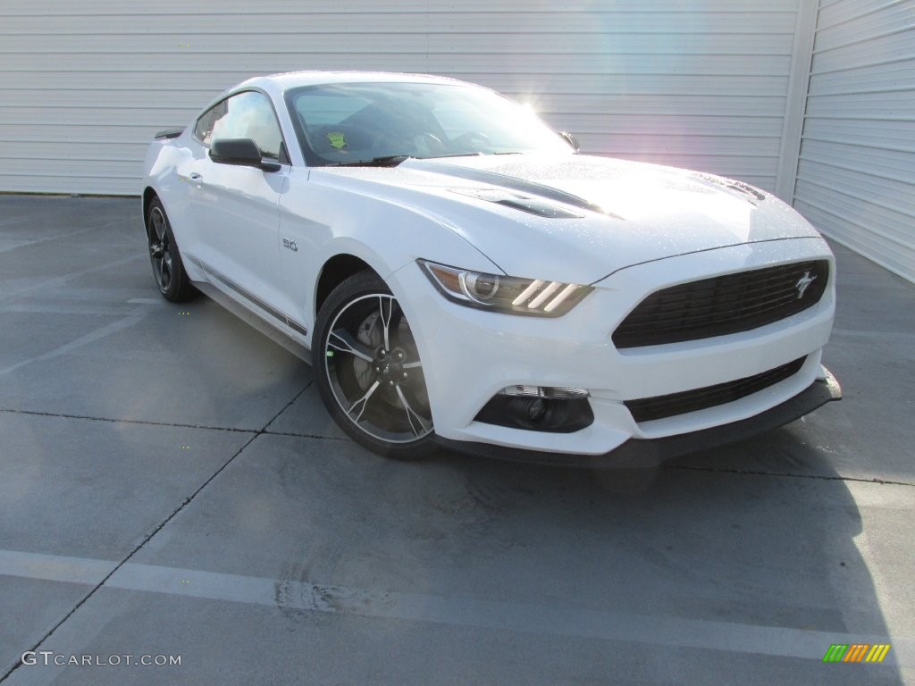 2016 Mustang GT/CS California Special Coupe - Oxford White / California Special Ebony Black/Miko Suede photo #1