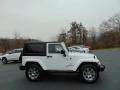 2014 Bright White Jeep Wrangler Sahara 4x4  photo #2