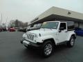 2014 Bright White Jeep Wrangler Sahara 4x4  photo #7