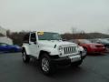 2014 Bright White Jeep Wrangler Sahara 4x4  photo #9