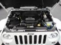 2014 Bright White Jeep Wrangler Sahara 4x4  photo #10