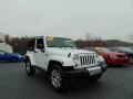 2014 Bright White Jeep Wrangler Sahara 4x4  photo #29