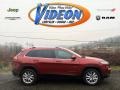 Deep Cherry Red Crystal Pearl 2016 Jeep Cherokee Limited 4x4