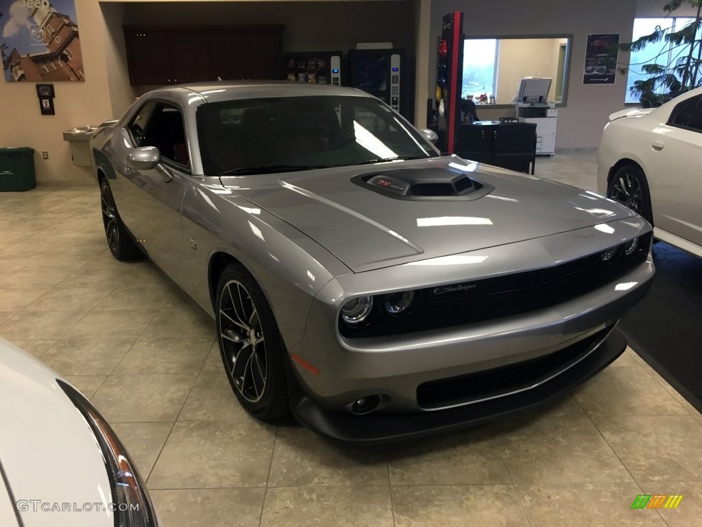 2016 Challenger R/T Plus Scat Pack - Billet Silver Metallic / Black/Ruby Red photo #2