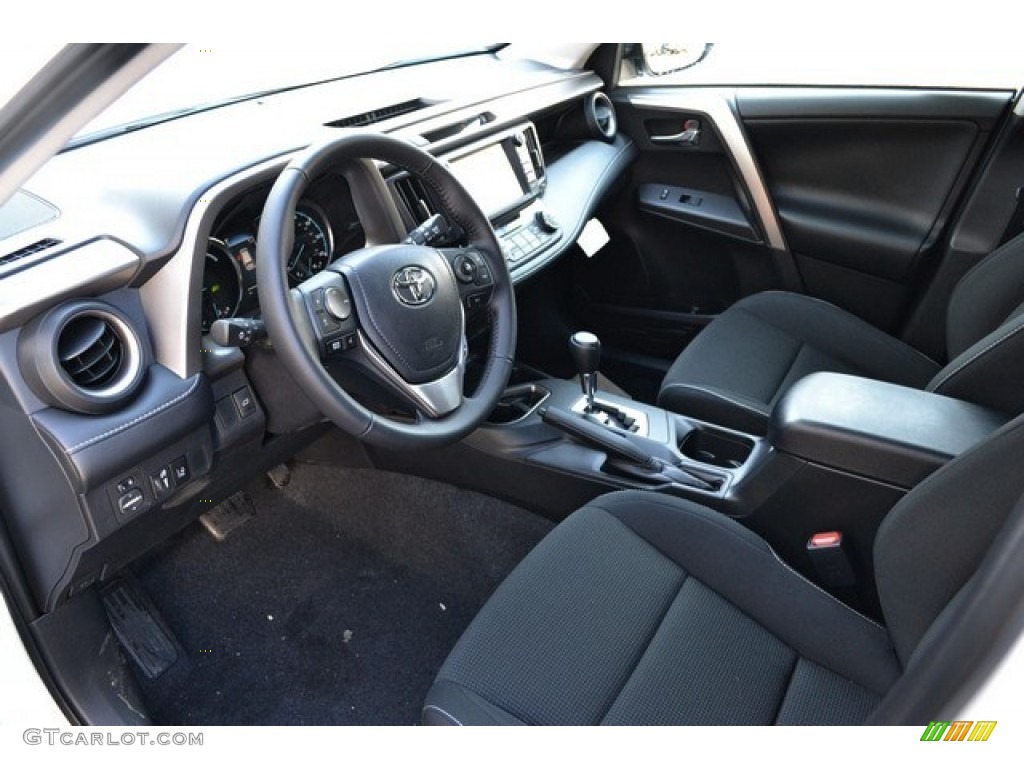 2016 RAV4 XLE Hybrid AWD - Super White / Black photo #5