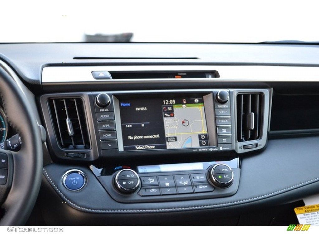 2016 RAV4 XLE Hybrid AWD - Super White / Black photo #6