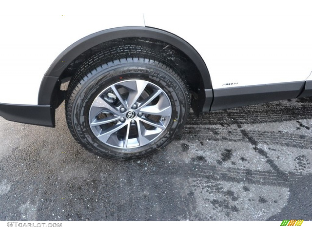 2016 RAV4 XLE Hybrid AWD - Super White / Black photo #9
