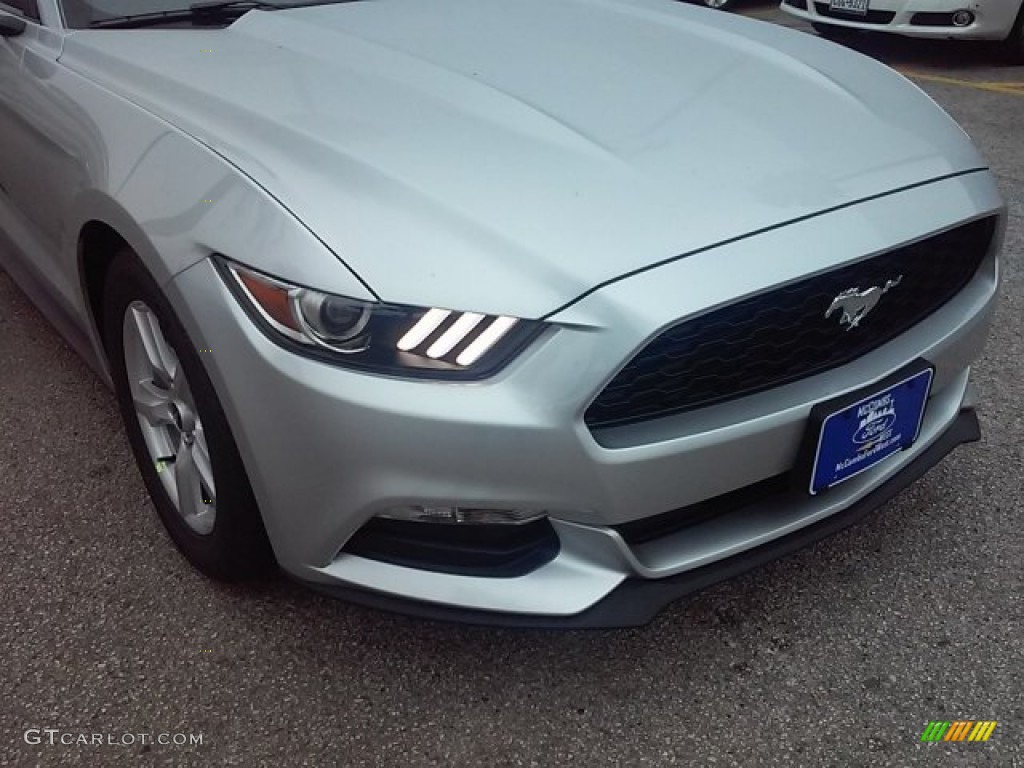 2016 Mustang V6 Coupe - Ingot Silver Metallic / Ebony photo #3