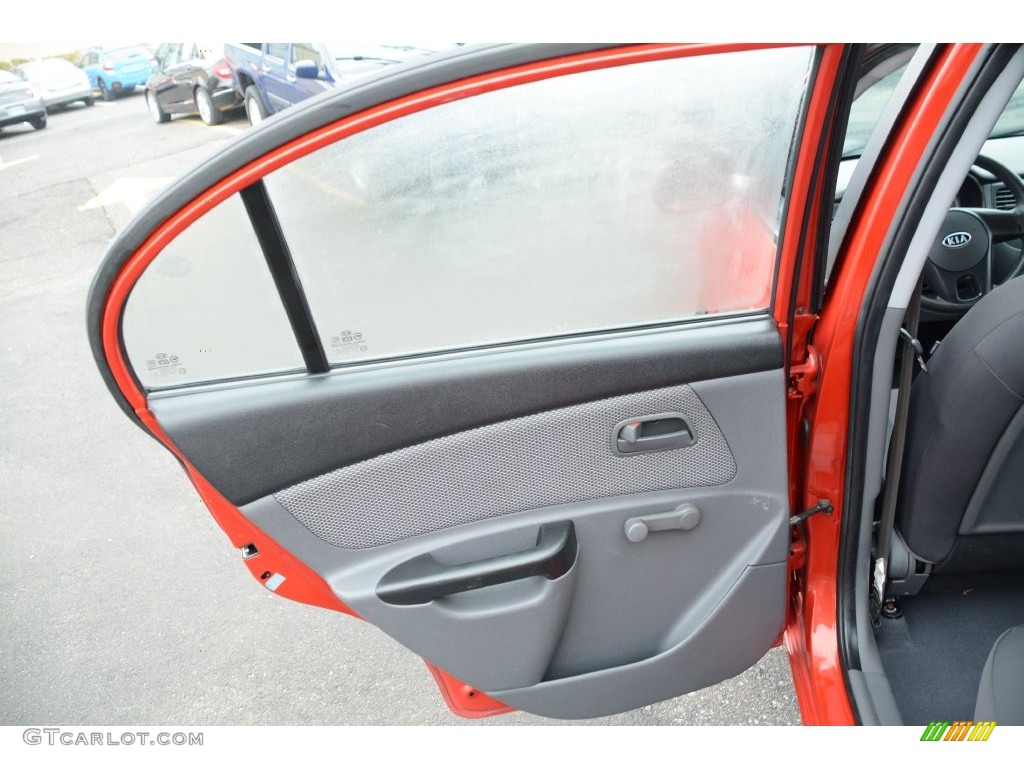 2010 Rio LX Sedan - Sunset Orange / Gray photo #18