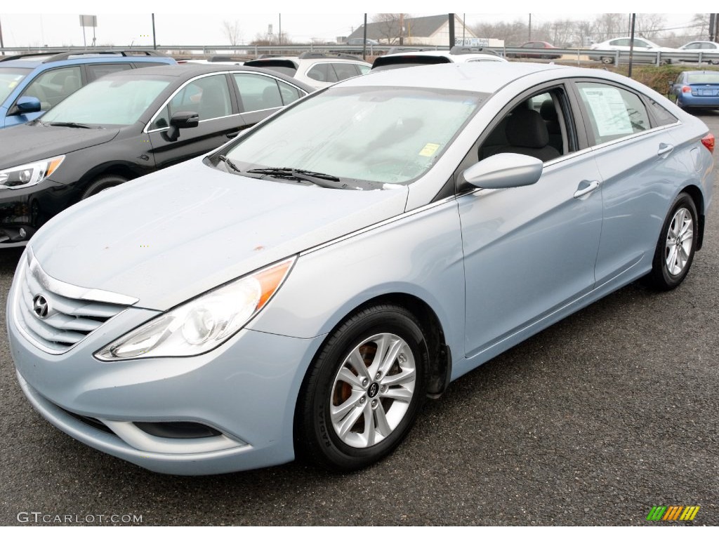 2011 Sonata GLS - Iridescent Silver Blue Metallic / Gray photo #3