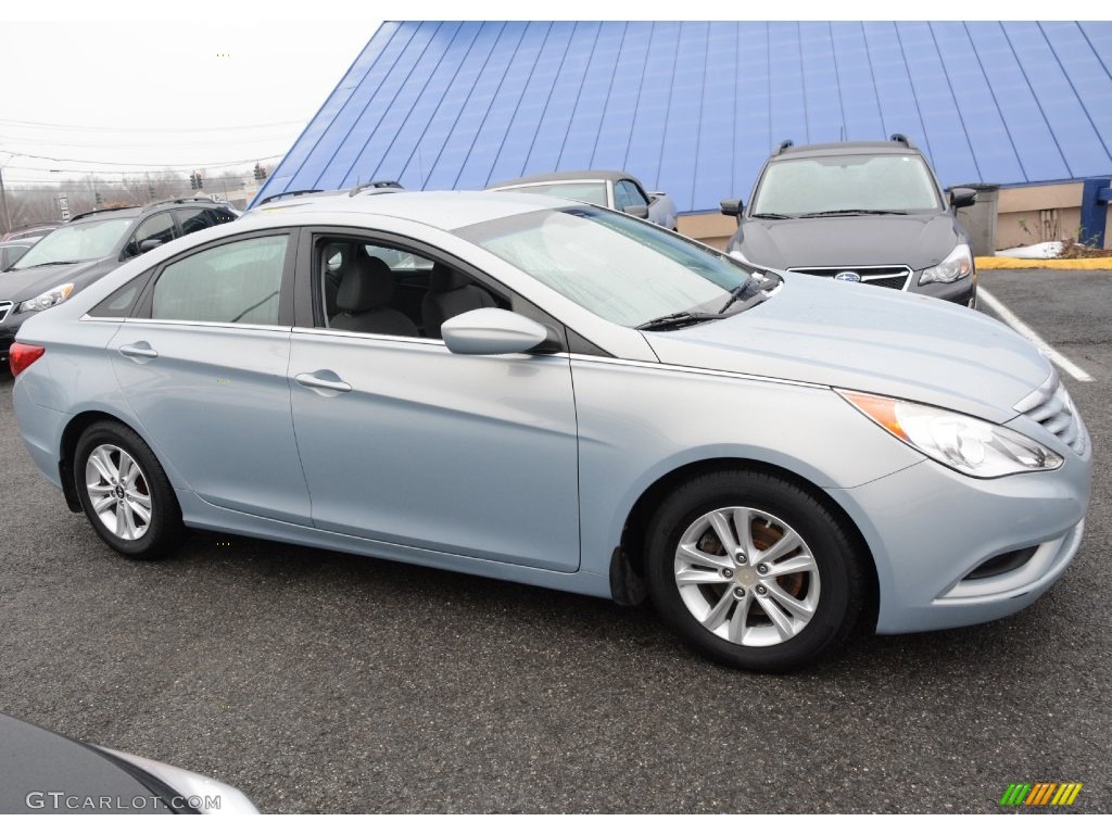 2011 Sonata GLS - Iridescent Silver Blue Metallic / Gray photo #4