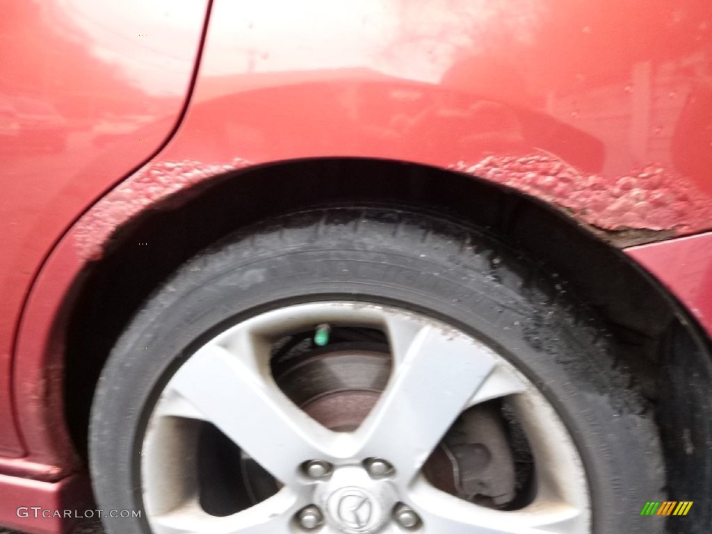2006 MAZDA5 Sport - Cardinal Red Mica / Black photo #10