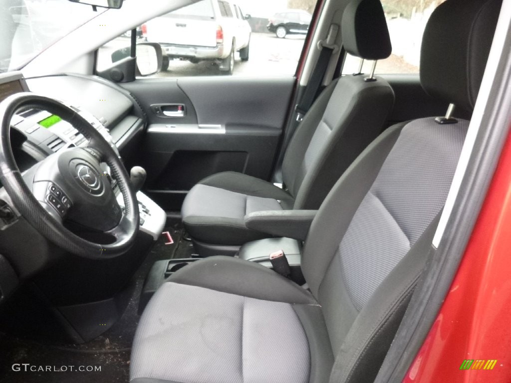 2006 MAZDA5 Sport - Cardinal Red Mica / Black photo #14