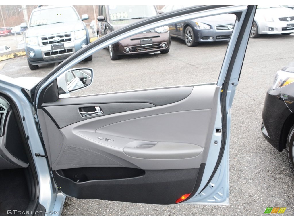 2011 Sonata GLS - Iridescent Silver Blue Metallic / Gray photo #18