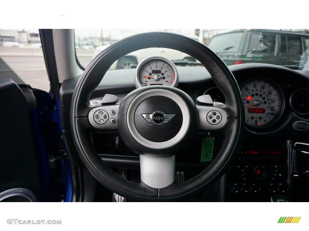 2005 Cooper S Hardtop - Hyper Blue Metallic / Black/Panther Black photo #23