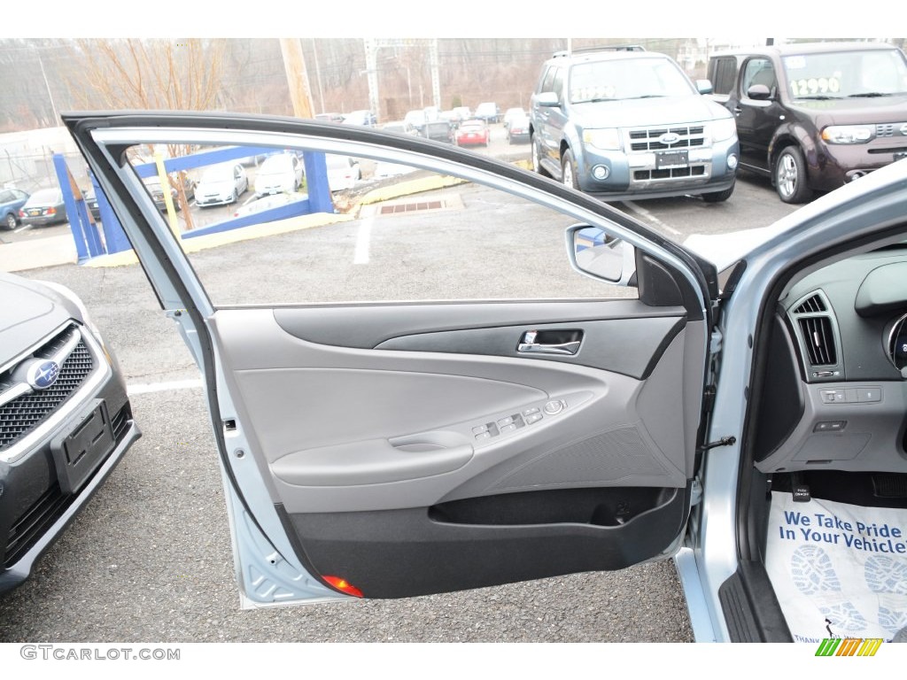 2011 Sonata GLS - Iridescent Silver Blue Metallic / Gray photo #21
