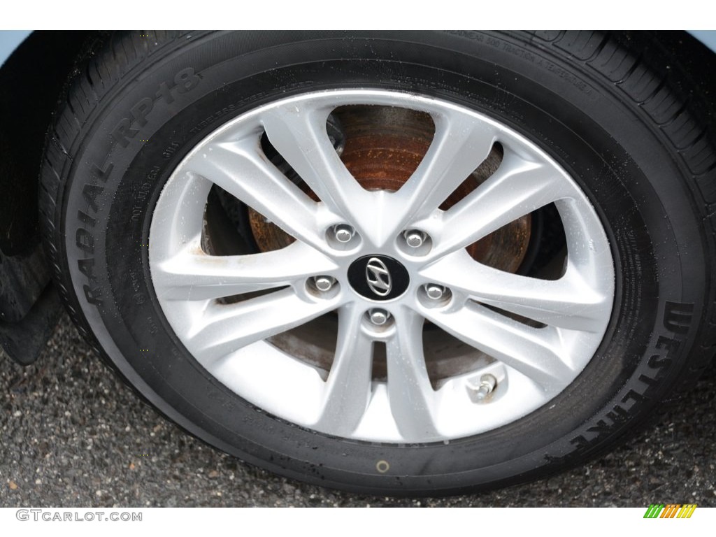 2011 Sonata GLS - Iridescent Silver Blue Metallic / Gray photo #22