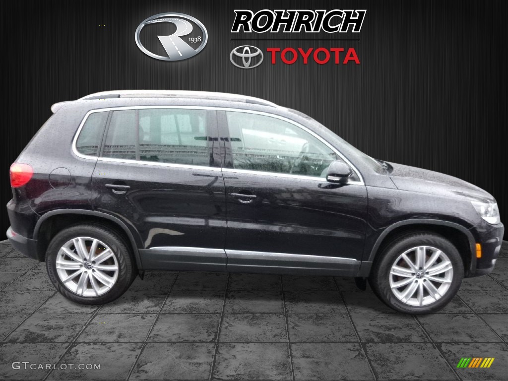 2012 Tiguan SEL 4Motion - Deep Black Metallic / Black photo #2