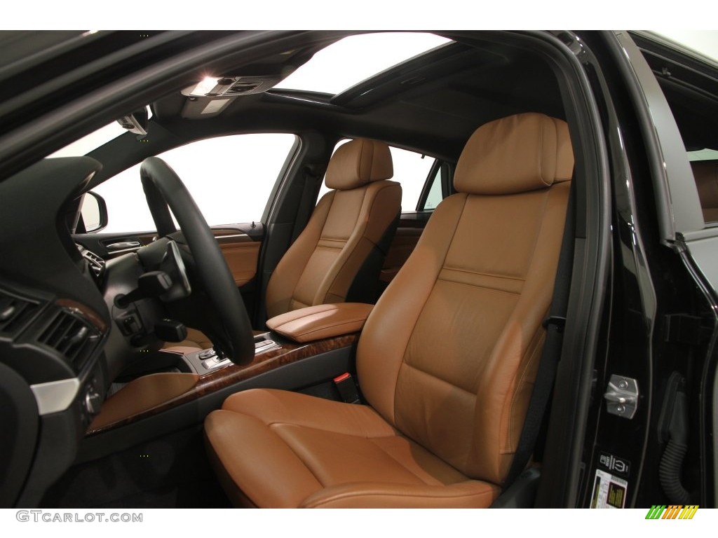 Saddle Brown Interior 2014 BMW X6 xDrive35i Photo #109742389