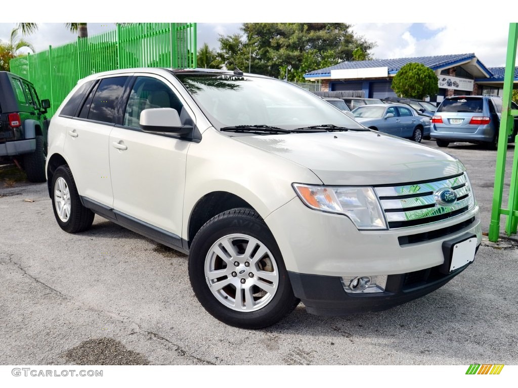 2007 Edge SEL Plus AWD - Light Sage Metallic / Camel photo #1