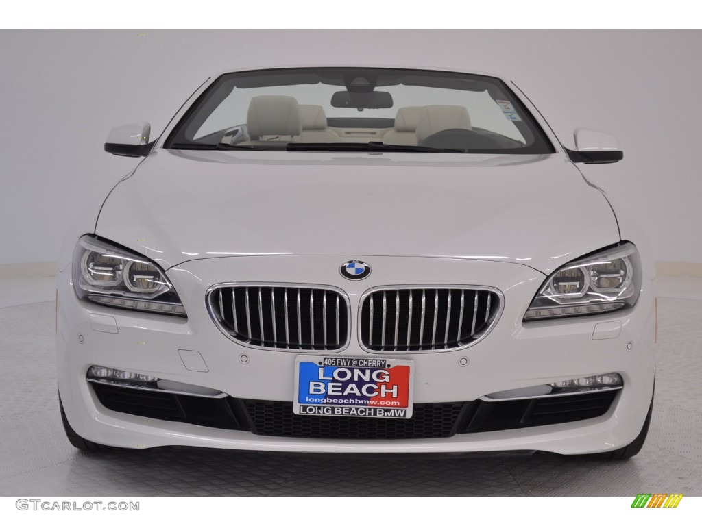 2013 6 Series 650i Convertible - Mineral White Metallic / Ivory White photo #2