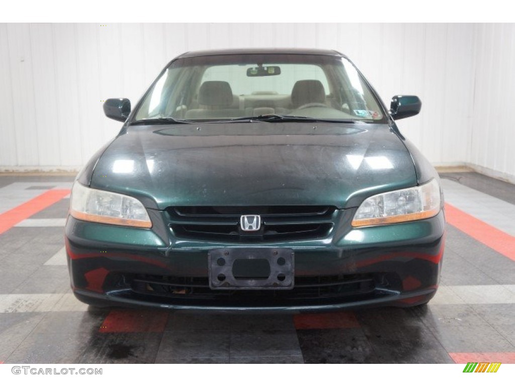 2000 Accord LX Sedan - Dark Emerald Pearl / Ivory photo #4