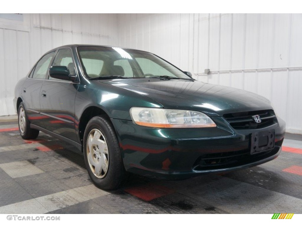 2000 Accord LX Sedan - Dark Emerald Pearl / Ivory photo #5