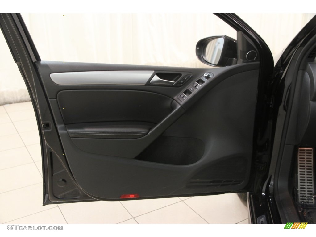 2013 Golf R 4 Door 4Motion - Deep Black Pearl Metallic / Titan Black photo #4