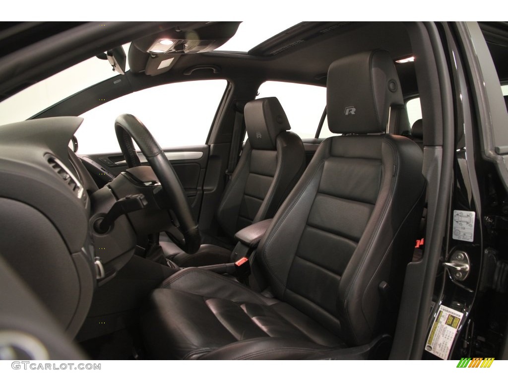 2013 Golf R 4 Door 4Motion - Deep Black Pearl Metallic / Titan Black photo #6